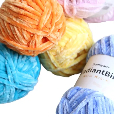 Warm 100g/80m Crochet Chunky Chenille Yarn Colored Thick Cashmere Yarn Crochet Scarf Yarn