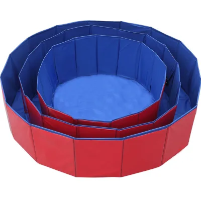 Wholesale Pet Dog Cleaning Grooming Products Polyester Portable Folding Small Medium Large Pet Cat Dog Bathtub Pool for Dogs