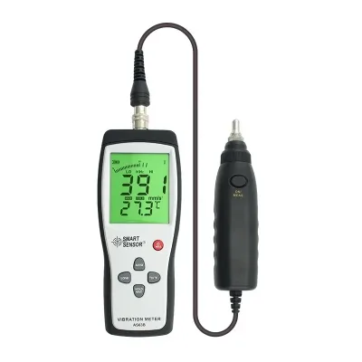 AS63B Digital Vibration Meter Vibrometer Handheld Tester with Acceleration Velocity Measurement