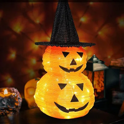Halloween Holiday Pumpkin Decorations Led Mptif Lights Yard Garden Lawn Party Interior Exterior Outdoor Decorations