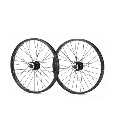 New High-Quality Bike Trial 20"/19" Single-Ply Rim Street Climbing Bike Front and Rear Bearing Disc Brakes Hub Wheelset