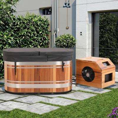 Reliable Reputation 1 Person Ice Bath with Machine Fillter Garden Cold-plunge with Ice Bath Cover