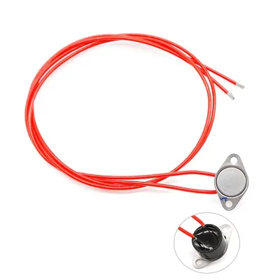 KSD301 Thermostat Thermal Switch Temperature Control Switch with Wire Adjust Snap Disc for Refrigerator Waterproof