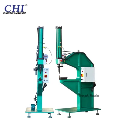 CHI YBL-5T Automatic Pneumatic Riveting Machine CE ISO Certified Easy to Operate for Sheet Metal Clinching and Duct Making