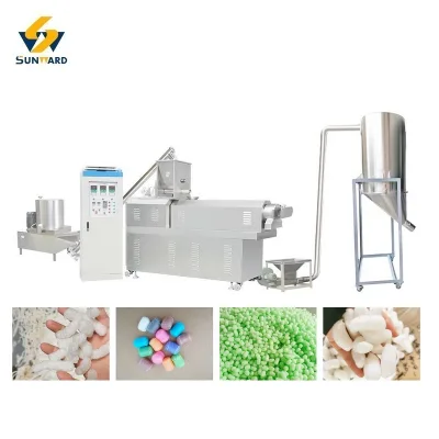 Biodegradable Corn Starch PLA PVA Eco-friendly Packaging Peanuts Making Equipment Double-screw Extruder Machine