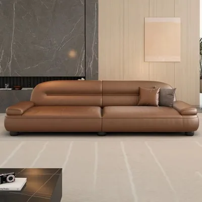 Modern Home Furniture Living Room Sofa Leather Recliner Sofa Small Apartment Modular Sofa