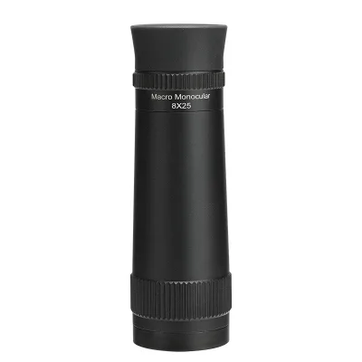 8x25 HD Waterproof Monocular - Compact Portable BAK4 FMC for Camping Hiking Outdoor