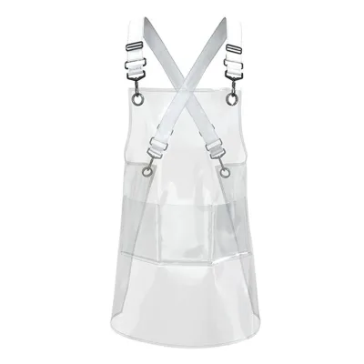 2025 New Arrival Customized Logo Transparent TPU Water,wear,oil-resistant Good Toughness Salon Apron