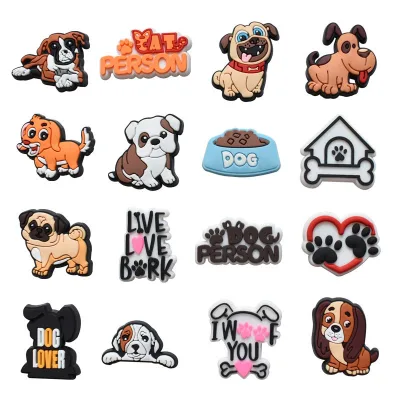 Wholesale Customizable PVC Pet Dog Shoes Decorations Upper Logo Position Regular Buckle Animal Charm Accessories DS-231 Model