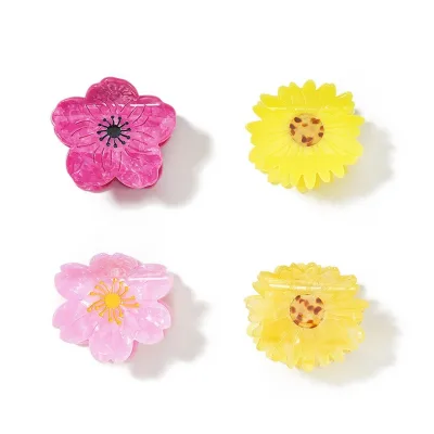 New Cute Little Flower Hair Claw for Half-up Hairstyles Perfect for Beach Vacations or Updos