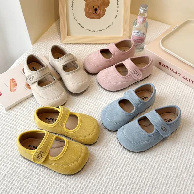 Spring Autumn Casual Shoes for Girls New Korean Version French Style Small Princess PU Soft Sole