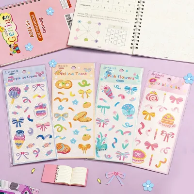 GF Cartoon Printed Girl Scrapbook Stickers Washi Sticker Diary Stationery Calendar Decorative Washi Sticker for Journal Planner