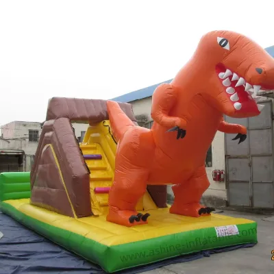 Custom Dinosaur Party Themed Inflatable Water Slide for Party & Park Equipment Rental