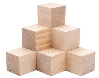 Cheap Wholesale Customized Pine Wood Unfinished Large Wooden Blocks for Crafts and Decor