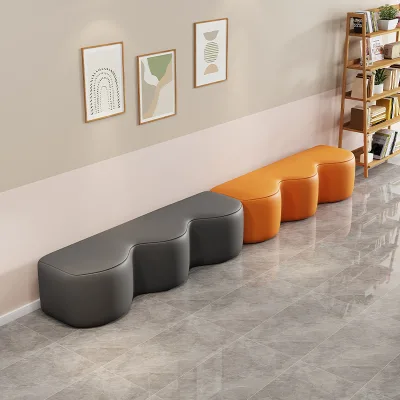 Customizable Modern Wood Sofa Bench for Dance Training Rest & Waiting Area for Kindergarten Mall Salon & Gym