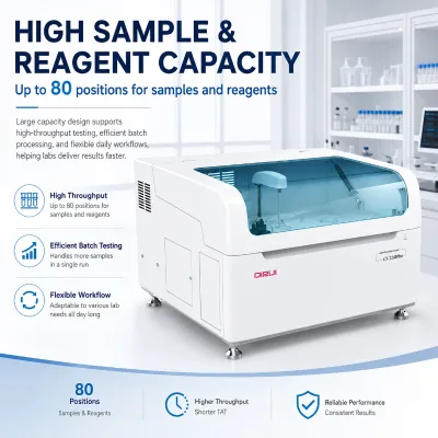CS-T240PLUS Laboratory Benchtop High Throughput Automatic Chemistry Analyzer in Clinics Sample Reagent Test Workflow