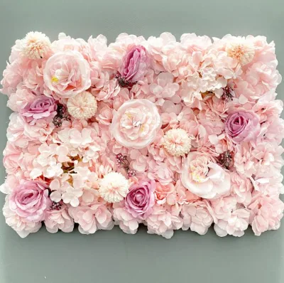 Wedding Decoration 24" X 16" Decorative Silk Flower Panels Artificial Flower Wall Backdrop