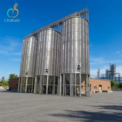 Assembled Vertical Grain Silo, Moisture-proof & Airtight Storage Silo, Steel Silo for Farms and Grain Depots
