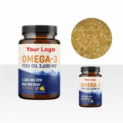 Factory Supply High Quality Adult Beauty Fish Oil Softgel Omega-3 EPA DHA Natural Healthcare Capsules