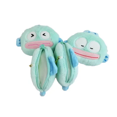 Mini Animal Fish Monster Plush Coin Purse Pendant Creative Cute Clown Fish Doll Keychain for Bag Ornaments Gifts