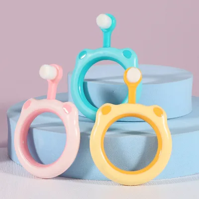 Kids Circle Soft Nano Bristle Baby Toothbrush Nano Ultra Fine Micro Nano Cute Toothbrush Macaron Color