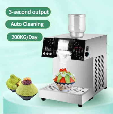 Korean Street Food Guangdong Foshan Snowflake 2023 Snow Shaved Ice Flask Shaver Bingsu Kakigori Machine for Small Business Ideas