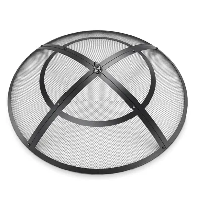 Factory Supply Garden Supplies Portable Cross Weave Outdoor Fire Extinguisher 48 Inch Custom Color Square Fire Pit Screen Cover