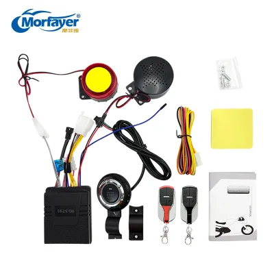 Hot Selling 12V Motorcycle Engine Start Button Voice Anti-theft System Alarm Device for Remote Start Shutdown and Locking