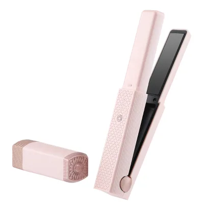 Custom logo Portable Mini Cordless USB Rechargeable Flat Iron Hair Straightener with Private Label