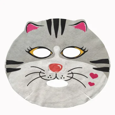 Custom Designed  Beauty Animal Mask Sheet Facial Printed Sheet Masks Precut Cotton Facial Mask Paper
