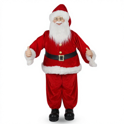 Electric Santa Claus 150cm Musical Santa Claus Party Decoration Navidad Singing and Dancing Santa Claus Toys