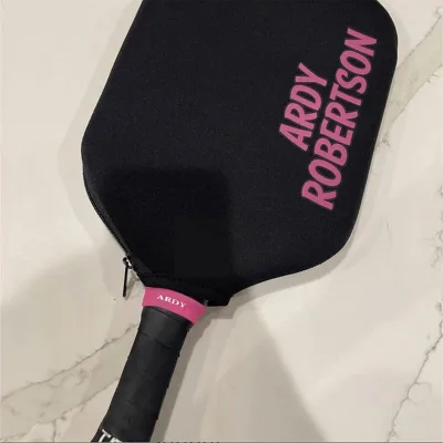 Neoprene Pickleball Paddle Cover, Racquet Cover, Paddle Protector, Pickleball Gift for Mom, Plaid Pickleball Case
