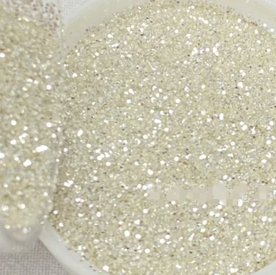 Factory Wholesale Pure Silver Glitter Powder Polyester Material Hexagonal Sequin for Paint Slime Tumblers