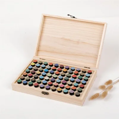 Solid Wood Custom Wooden Decorative Storage Box with Custom Logo/Graphic Design for Jewelry and Essential Oil Packaging