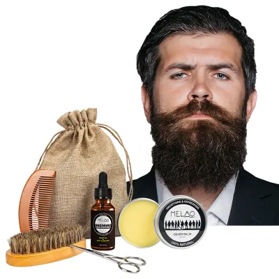 Custom Beard Oil Balm Serum Custom Beard Grooming Kit Beard Care Kit for Men