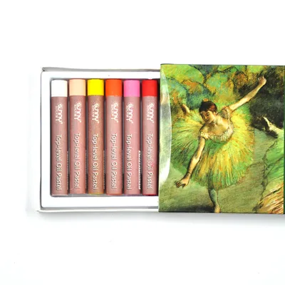 SUNNY Art Supplies for Professional and Beginners 12 Colors Soft Oil Pastels Vibrant and Creamy Art Pastel Crayons