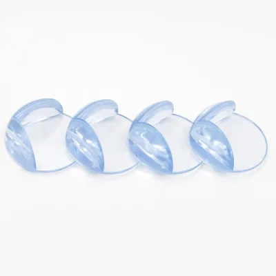 White PVC Corner Protector with 3M Tape for Kids Safety Guard on Tables Mirrors Children's Rooms