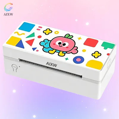 AIXW Wireless Connection Postage Label Printer for Shipping Waterproof 4 Inch Max Paper Stock Product for Carton Box