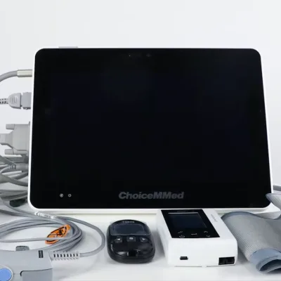 Telehealth Devices Telemedicine Check BP ECG PI PR SpO2 Glucose Telehealth Kiosk Kit