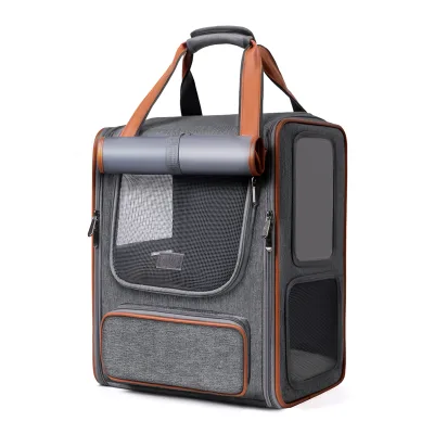 Manufacturer Wholesale Breathable Cat Backpack Carrier Solid Pattern Oxford  Material Sustainable Pet Carrier for Cats Dogs