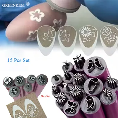 6PCS Nail Stamper Pen Set Nail Art Dotting Tools with Simple Design DIY Tools Nail Stamp Pen