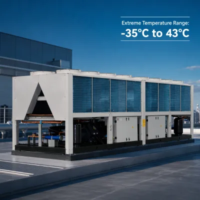 Energy Saving 560KW Air Cooled Screw Chiller with Wifi App Remote Control -30℃ Low Temp Operation Glycol System for Central HVAC