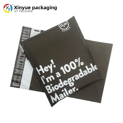 D2w Colored Eco-Friendly Biodegradable Courier Garment Packaging Bags 12mm Thick Strong Adhesion Box Style Blue Cross-Border