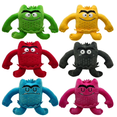 6 Style New 13-15cm Cartoon Animal the Colour Monster Plush Toys Cute Colorful Monster Stuffed Dolls for Gift