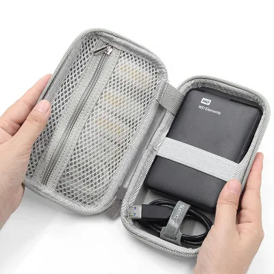 Hot-Selling Portable EVA Power Bank Case Cosmetics Bag Mobile Power Supply Waterproof Protective Cover for Headphone Data Cable