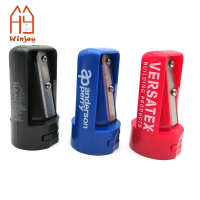Carpenter Pencil Sharpener Colourful Manual Portable Woodwork Pencil Cutter for Woodworking Travel School Office Custom