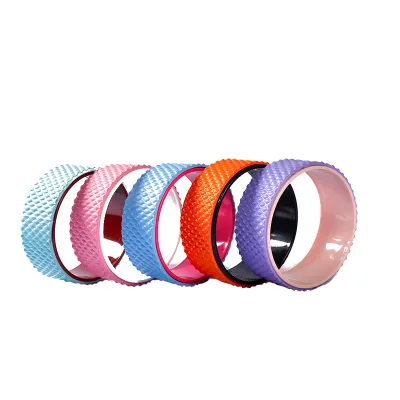 Huayi  Massage Back Roller Wheel Back Stretcher for Stretching and Back Pain Relief Best Balance Accessory Yoga Wheels