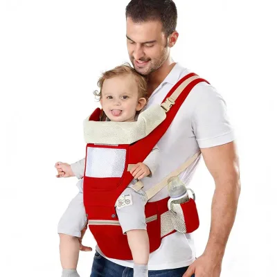 Premium Front Back Baby Carrier With Sun Shade 6-In-1 Ergonomic Positions Lightweight for Travel Baby Hip Seat Carrier