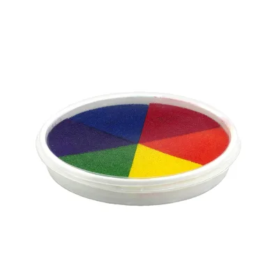 Craft Ink Pad Stamps Partner 6 Colors Rainbow Finger Ink Pad for Kids