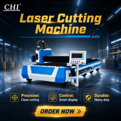 CNC Fiber Laser Cutting Machine for Metal Steel Sheets 1500W-6000W AI BMP Supported High-Speed Desktop Use HVAV Duct Machine